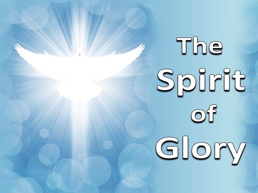 1 Peter 4:14 The Spirit Of Glory (blue)